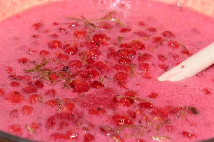 Желе из красной смородины