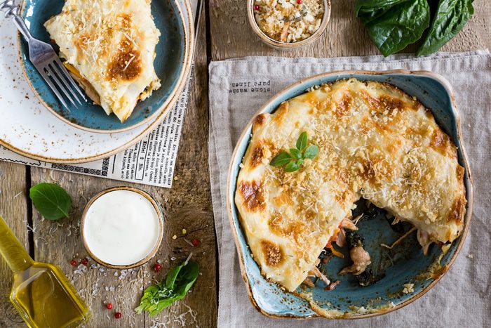 Лазанья с уткой 