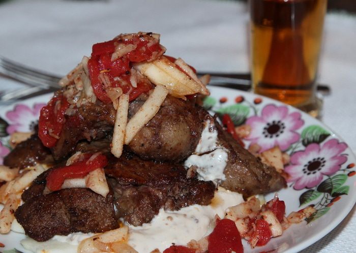 Печень фламбированная