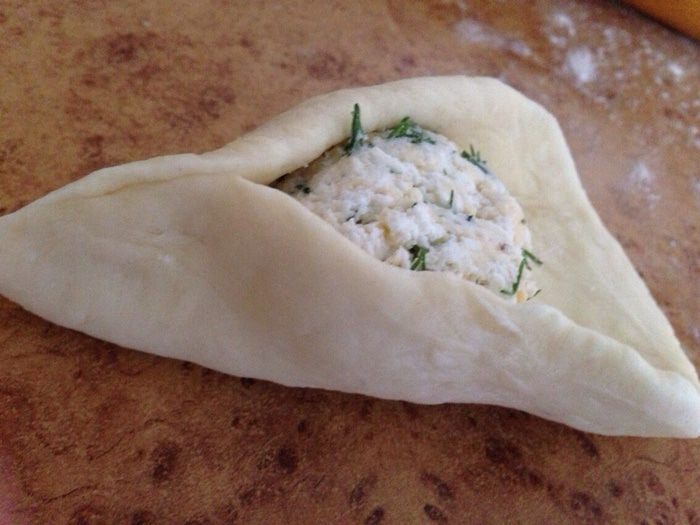 Пирожки с сыром и зеленью &amp;quot;Лодочки&amp;quot; 