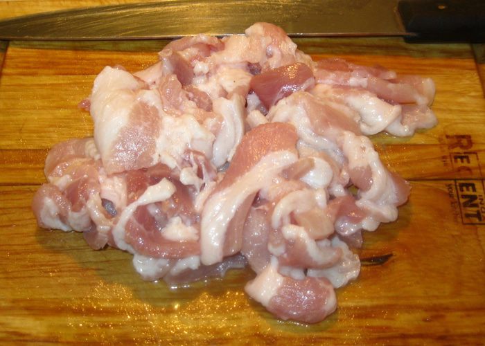 Капуста с беконом по-холостяцки