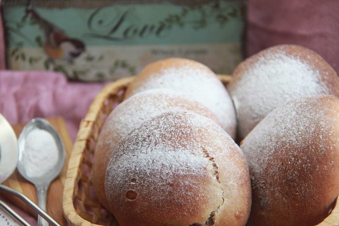 Шведские колобки из спельты с шоколадным кремом