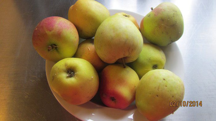 Яблочная запеканка с изюмом и миндалем