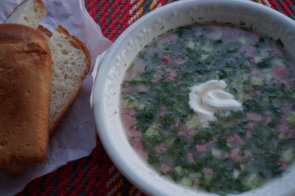 Окрошка на томатном рассоле