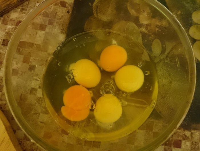 Форель в омлете