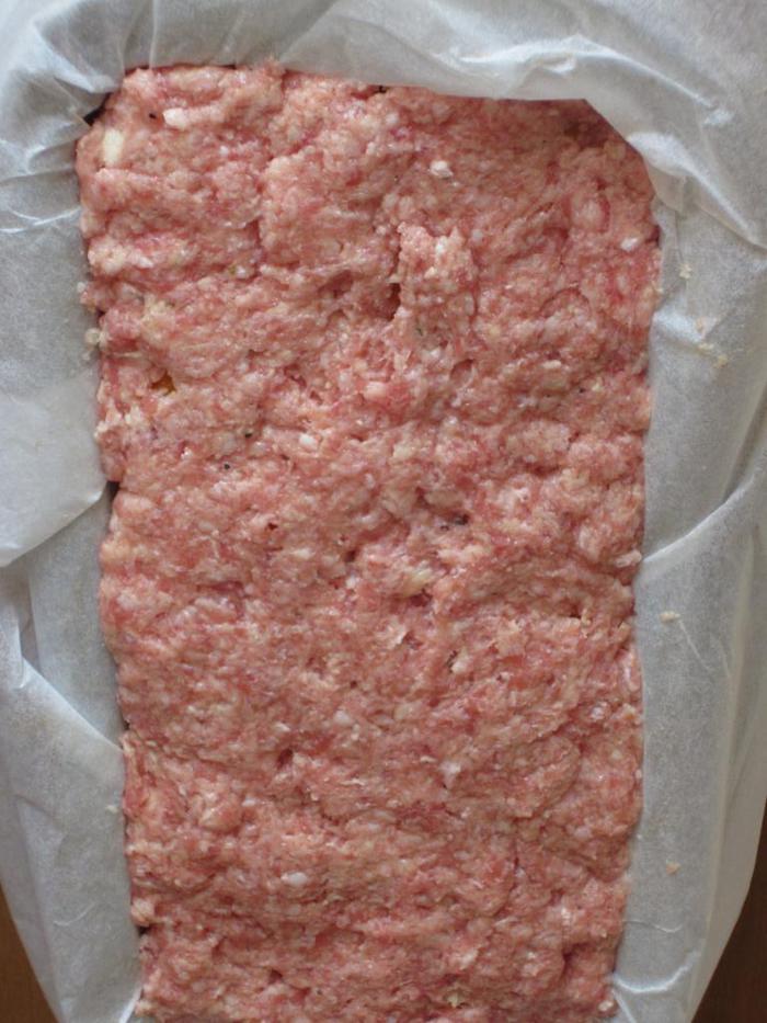 Мясной хлебец с овощами