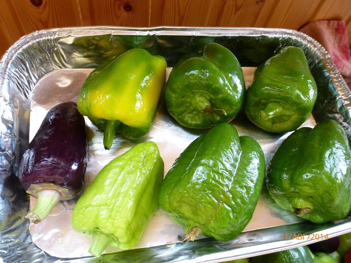 Закуска из печеного перца 