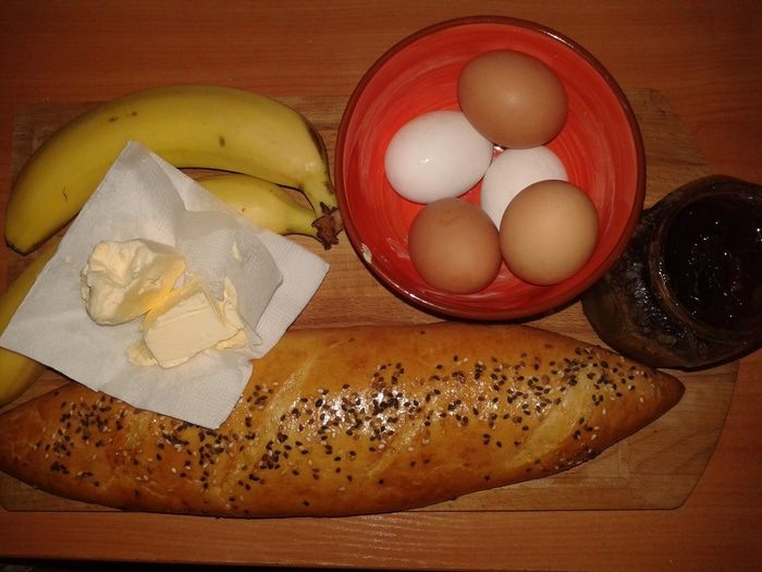 «Ленивый» пирог с бананами