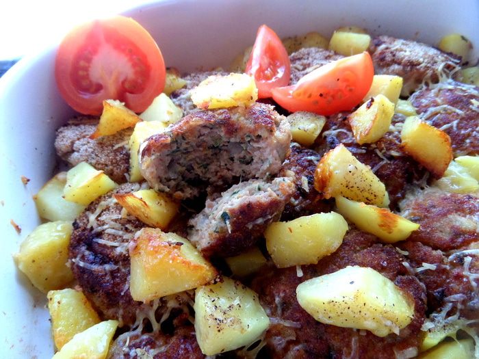 Непростые котлетки с картошкой