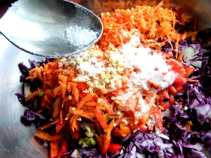 Быстрая капуста в маринаде 