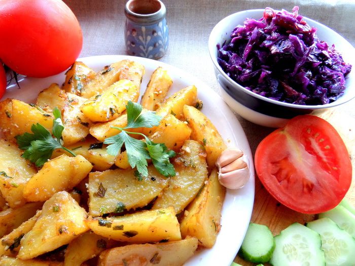 Запеченный картофель со специями