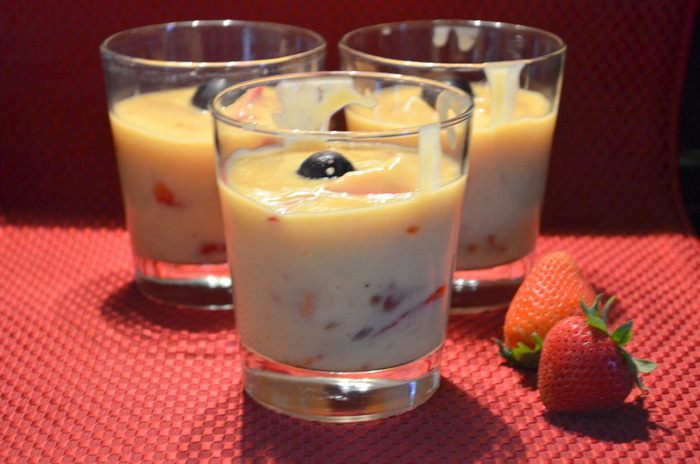 Парфе-пудинг клубничный 