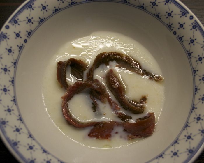 Бакала с полентой