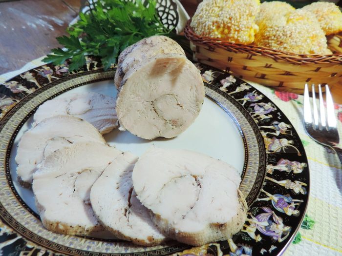 Домашняя куриная ветчина