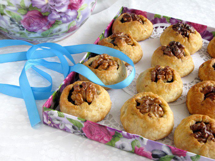 Печенье с черносливом и грецким орехом