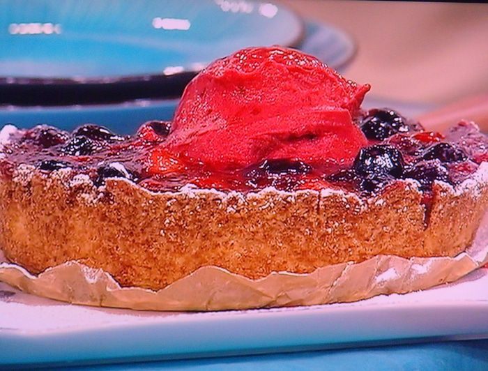 Летний ягодный тарт и ягодный сорбе