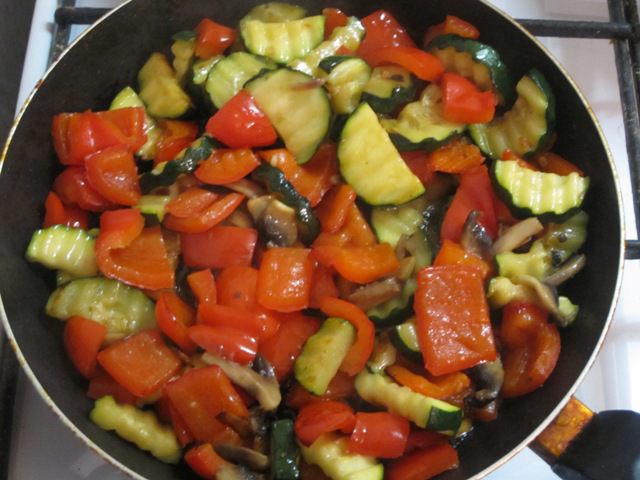 Овощное ассорти с рисом