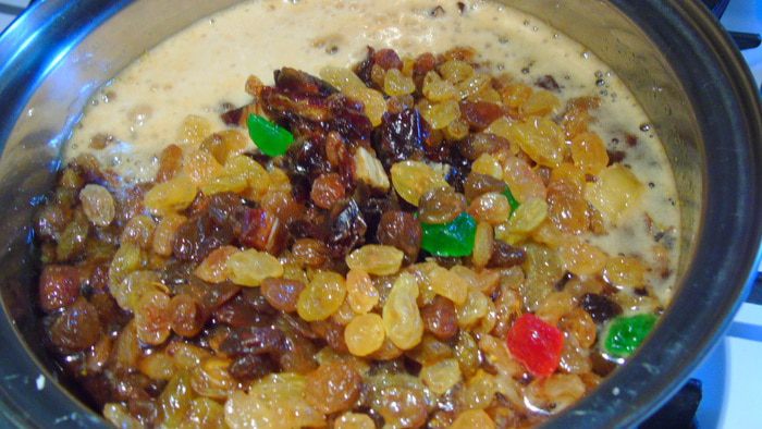 Рождественский кекс на портере (штоллен)