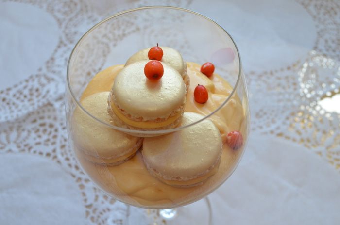 Облепиховая и лавандовая начинки для макаронс