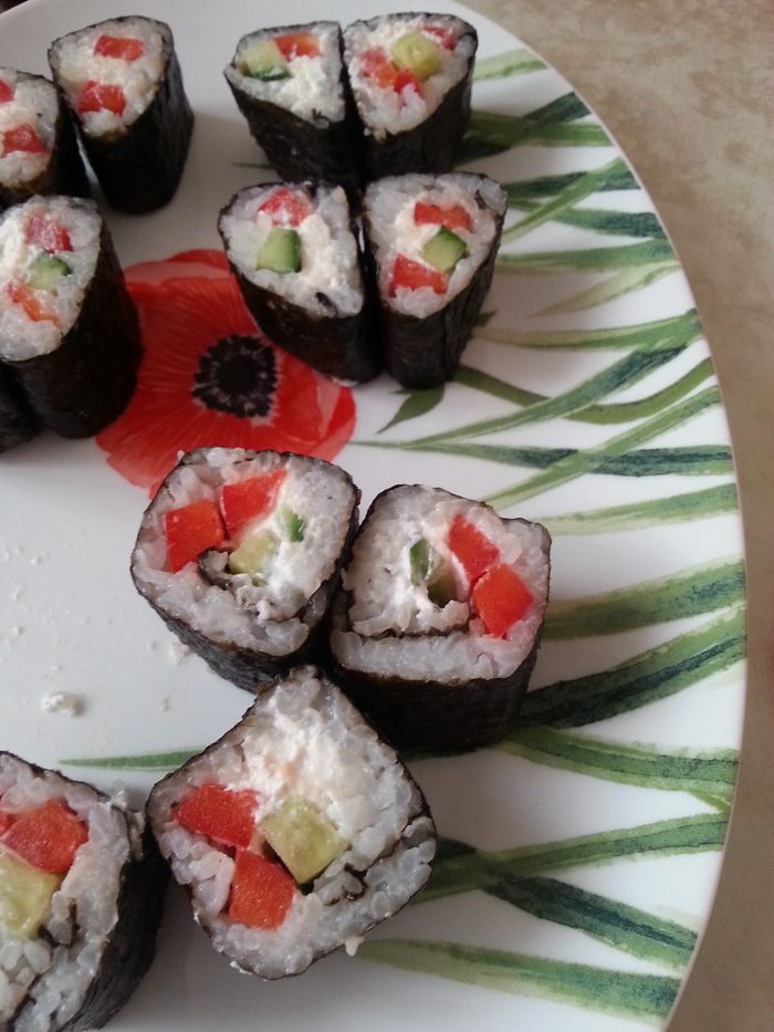 Роллы &amp;quot;Разбитое сердце самурая&amp;quot; + легкий способ варки риса