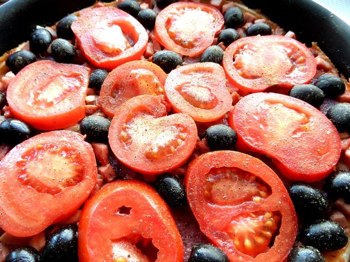 Пицца, приготовленная без духовки