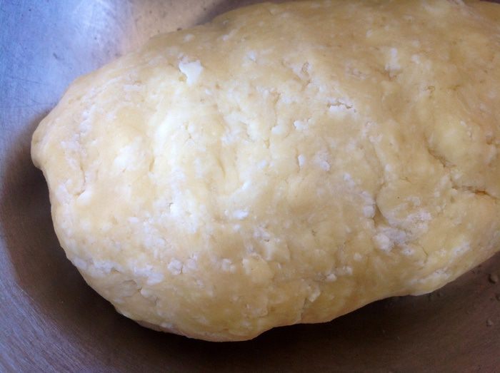 Творожно-песочное печенье с яблоками