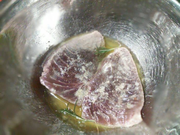 Филе тунца с грушевой сальсой &amp;quot;Медитерран&amp;quot; 