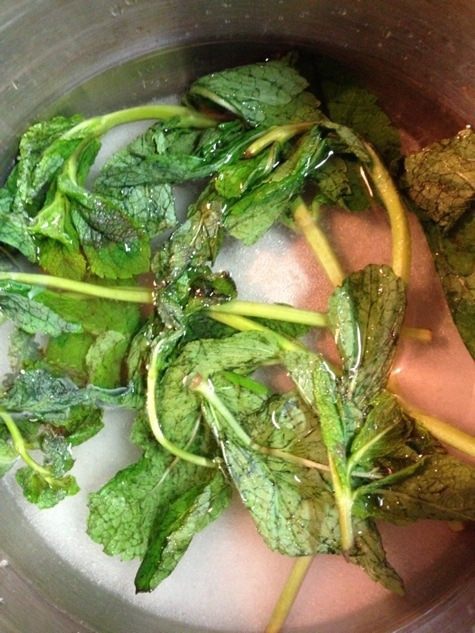 Морковно-мятная гранита