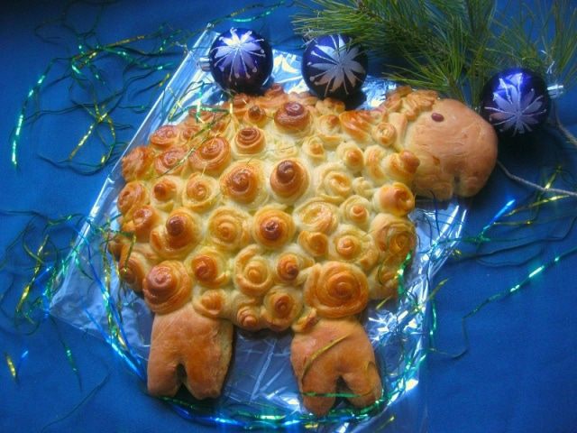 Дрожжевой пирог &amp;quot;Гламурная овечка&amp;quot;