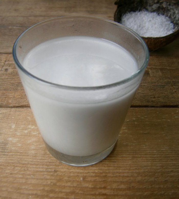 Кокосовый смузи с  овсяными хлопьями