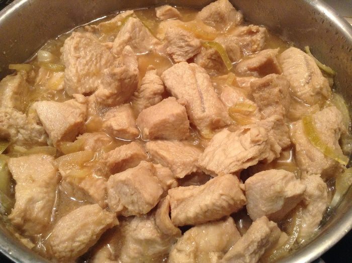 Филе индейки с ананасом