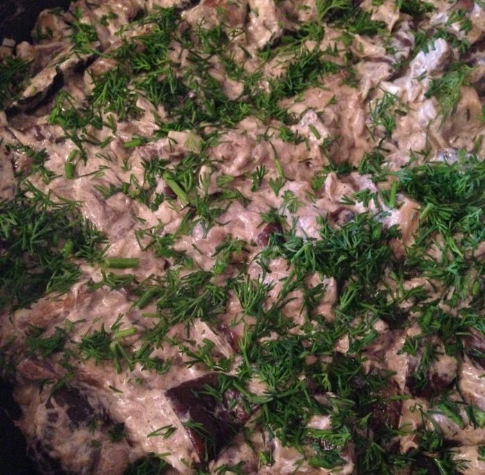 Пирог &amp;quot;Картошка, грибы, сметана&amp;quot;