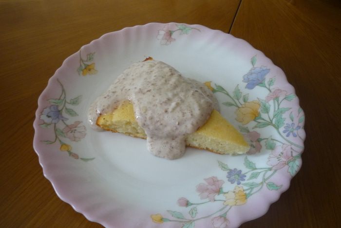 Манник с холодным банановым кремом