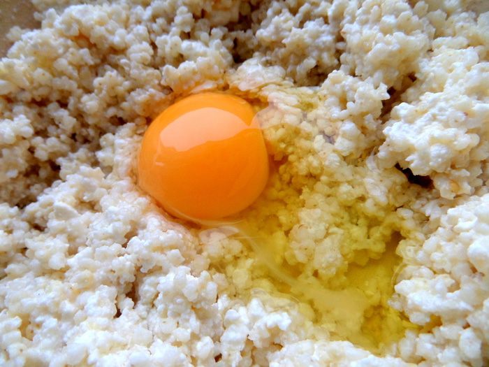 Деревенская галета с пшеном и творогом