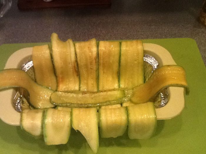 Террин из кабачков и козьего сыра