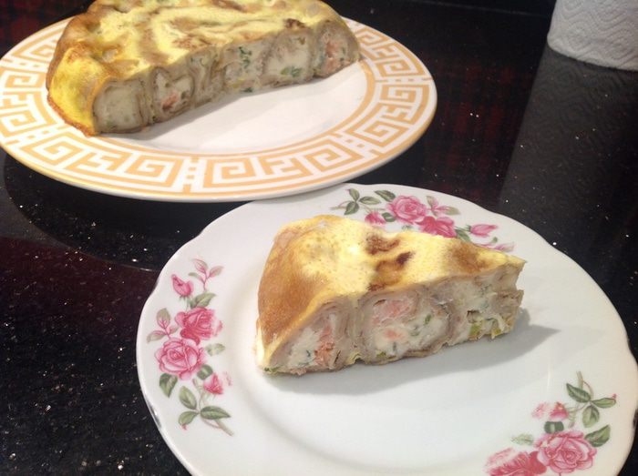 Закусочный блинный пирог