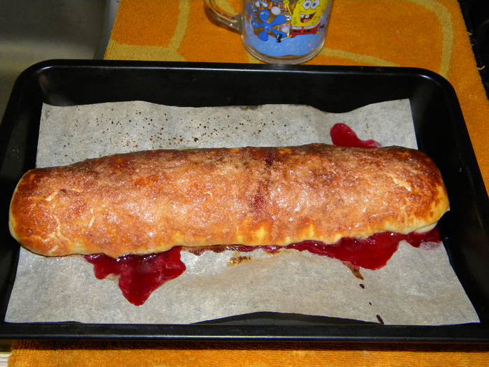 Витаминный пирог с клюквой