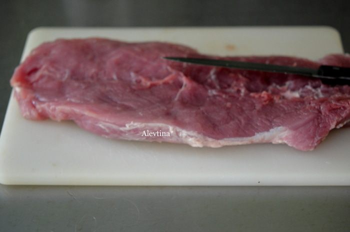 Cвиная вырезка с сальсой