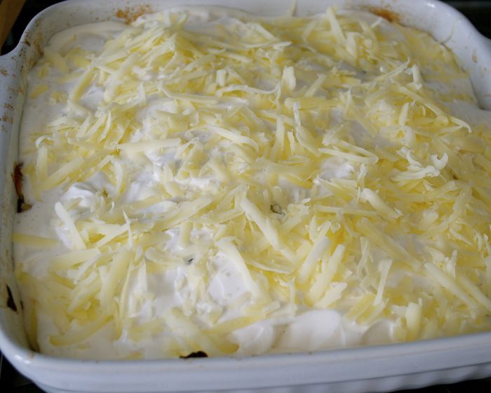 Картофельный гратен с мясом