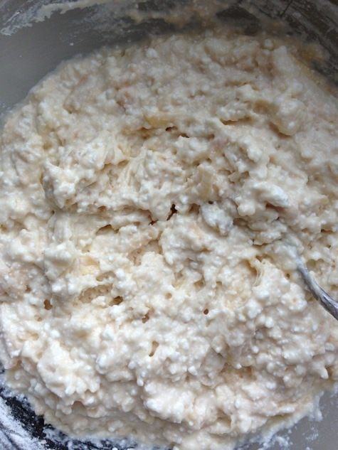 Творожно-яблочные кексы с сахарно-коричной начинкой