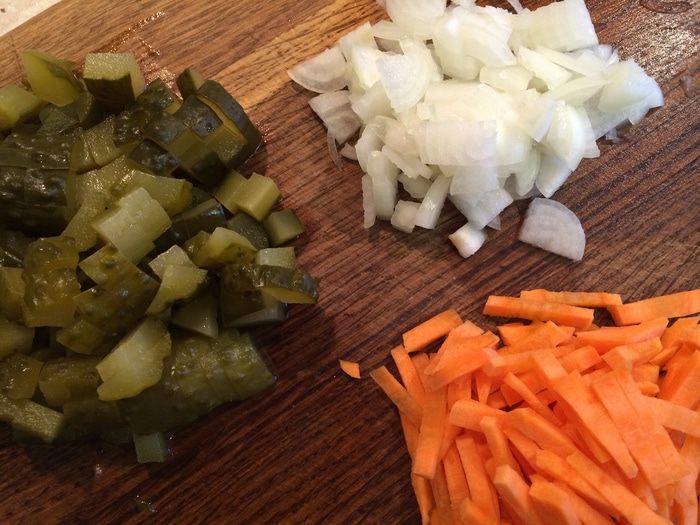 Рассольник с перловкой