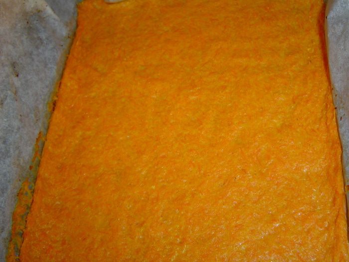 Рулет морковно-творожный