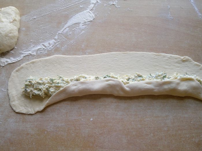 Сырный пирог-спираль (по мотивам греческой кухни)