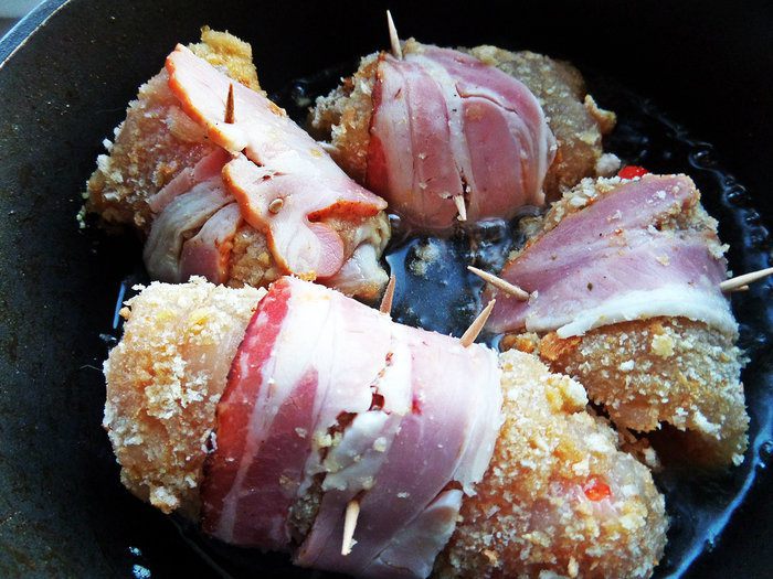 Куриные рулетики с начинкой