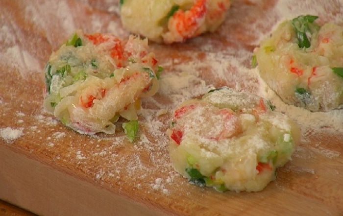 Биточки с раковыми шейками