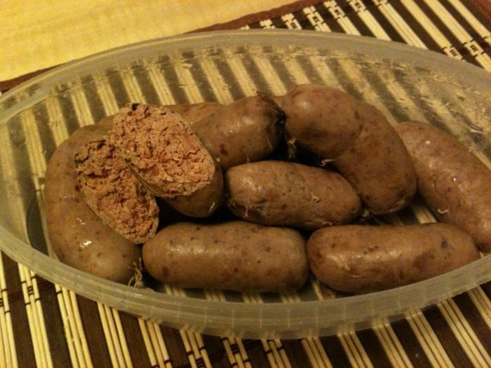 Колбаса ливерная печоночная домашняя