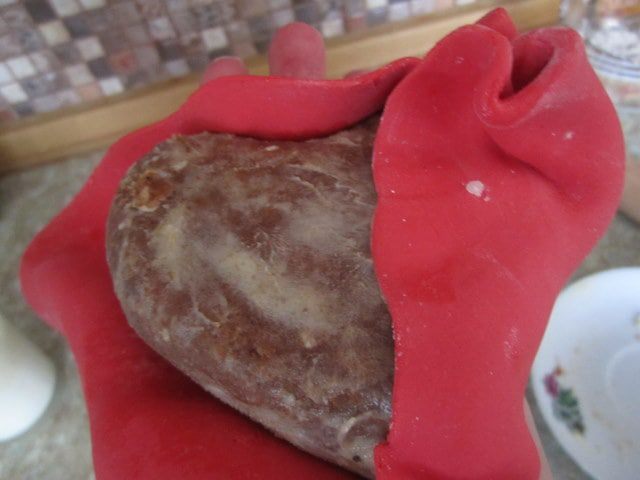 Серце из мастики  МК.