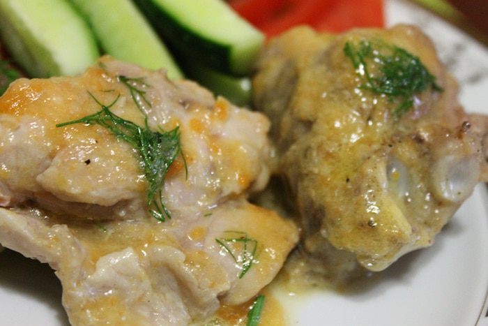 Тушеные крылья индейки