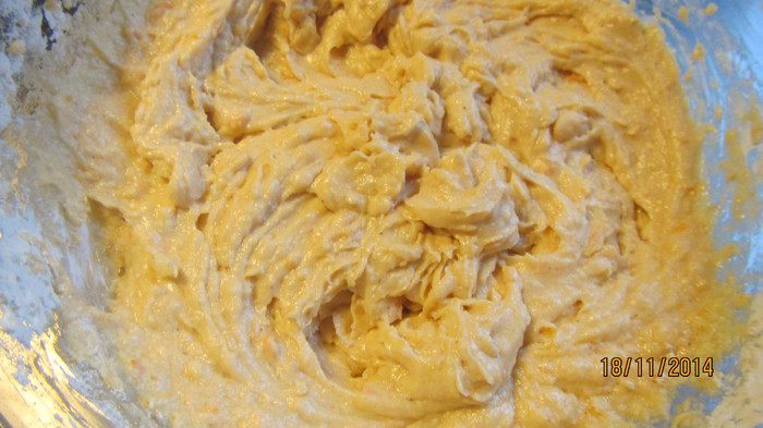 Тыквенно-апельсиновый кекс с клюквой