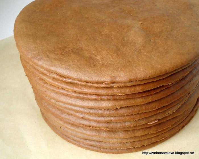 Торт медовый &amp;quot;Спартак&amp;quot; с малиной